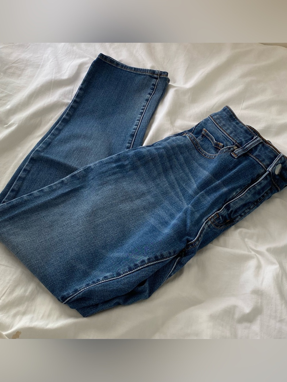 Muji Women 4-Way Boyfit Light Blue Jeans
